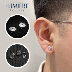 Khuyên Tai Đính Đá 6 Trấu Lumière Jewelry | A33