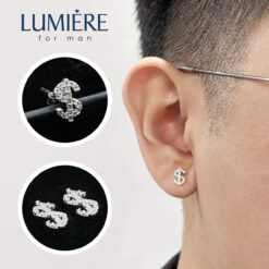 Khuyên Tai Dollar Đính Đá Lumière Jewelry | A41