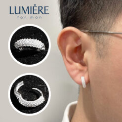 Khuyên Tai Tròn Full Đá Lumière Jewelry | A23