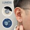 Khuyên Tai Đính Đá Đơn Quốc Dân Lumière Jewelry | A12