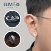 Khuyên Tai Vòng Dáng Vuông Có Viền Đính Đá Lumière Jewelry | A44