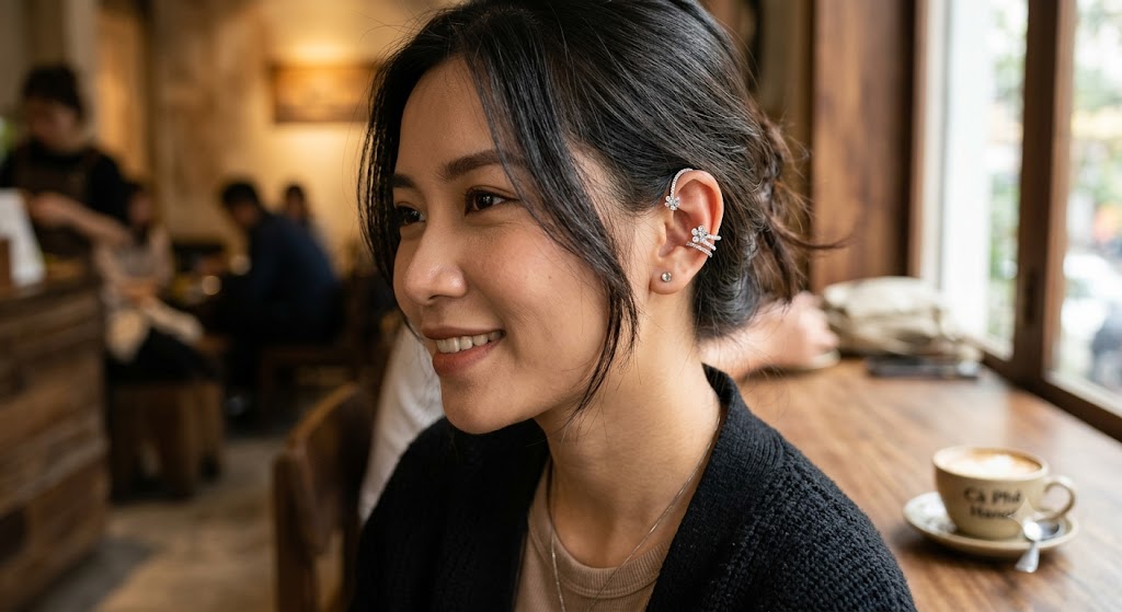 Khuyên tai kẹp vành (Ear Cuff)