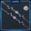 Vòng Tay Nữ Bạc 925 Hoa Mai Đính Đá Lumière Jewelry | LTN-01